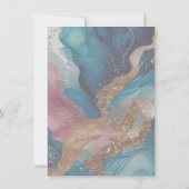 Elegante Wedding Details Slip - bearbeitbare Vorla Einladung (Rückseite)