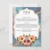 Elegante Wedding Details Slip - bearbeitbare Vorla Einladung (Vorderseite)