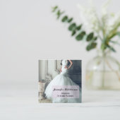 Elegante Wedding Event Planner Business Card Quadratische Visitenkarte (Stehend Vorderseite)