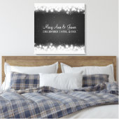 Elegante Wedding Favor Magic Sparkle Black Leinwanddruck (Insitu (Schlafzimmer))