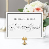 Elegante Wedding Foto Booth Signature Black Border