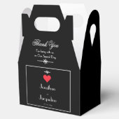 Elegante Wedding Gast Vielen Dank für Chic Modern Geschenkschachtel (Geöffnet)