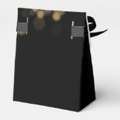 Elegante Wedding Gold Lights Geschenkschachtel (Rückseite)