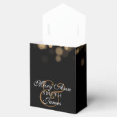 Elegante Wedding Gold Lights Geschenkschachtel (Geöffnet)