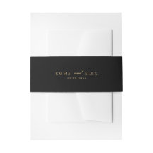 Elegante Wedding Invitation Bly Band