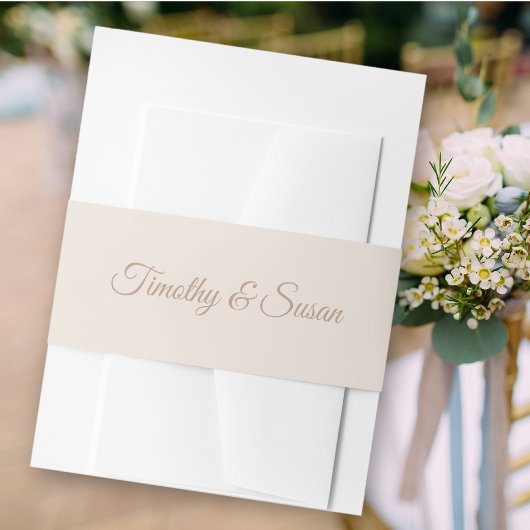 Elegante Wedding Invitation Bly Band