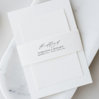 Elegante Wedding Invitation Bly Band mit Skript