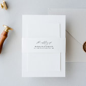Elegante Wedding Invitation Bly Band mit Skript