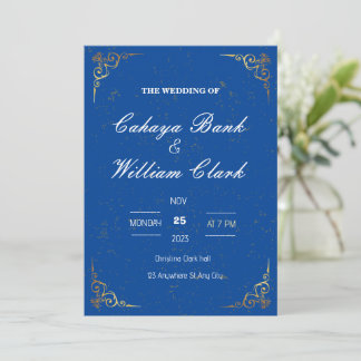 Elegante WEDDING INVITATION Einladung
