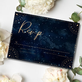 Elegante Wedding Invitation star night Rsvp Card Einladung