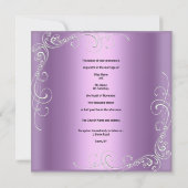 Elegante Wedding Invites Einladung (Rückseite)