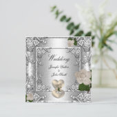Elegante Wedding Invites Einladung (Stehend Vorderseite)