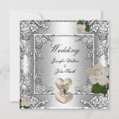 Elegante Wedding Invites Einladung (Vorderseite)