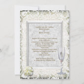 Elegante Wedding Invites Einladung (Rückseite)