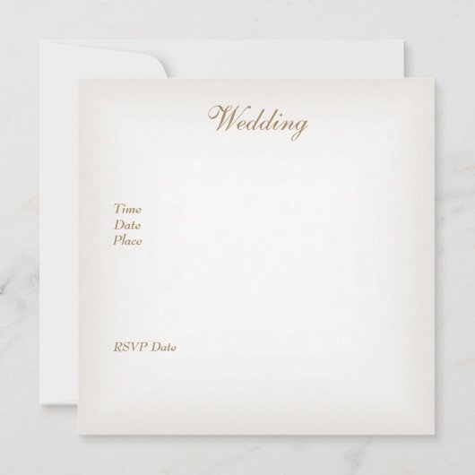 Elegante Wedding Invites Einladung (Rückseite)