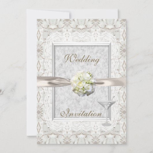 Elegante Wedding Invites Einladung (Vorderseite)