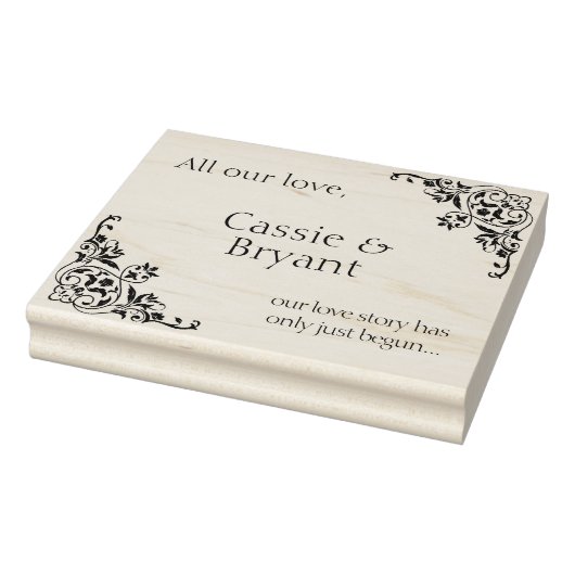 Elegante Wedding Liebe Story Gummistempel (Stempel)