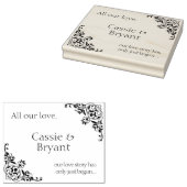 Elegante Wedding Liebe Story Gummistempel (Stempel)