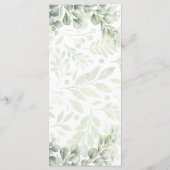 Elegante Wedding Menu Card | benutzerdefinierte Ho Menükarte (Rückseite)