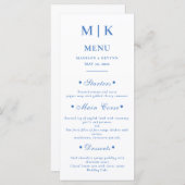 Elegante Wedding Menu Cards Menükarte (Vorne/Hinten)