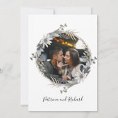 Elegante Wedding Menu Moderne Kalligraphie Karte (Rückseite)