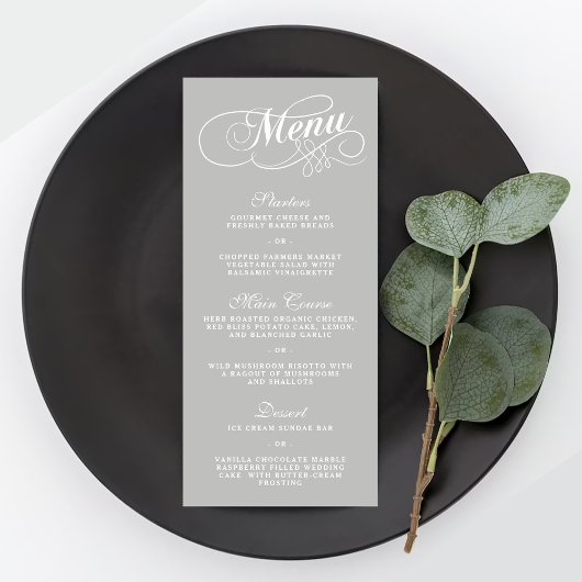 Elegante Wedding Menu-Vorlagen | Farbe Menükarte