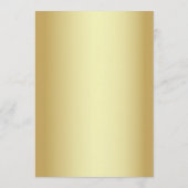 Elegante Wedding Open Bar Card Menükarte (Rückseite)