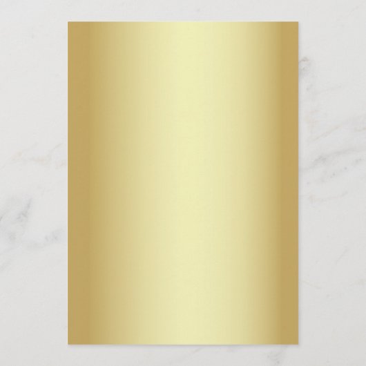 Elegante Wedding Open Bar Card Menükarte (Rückseite)