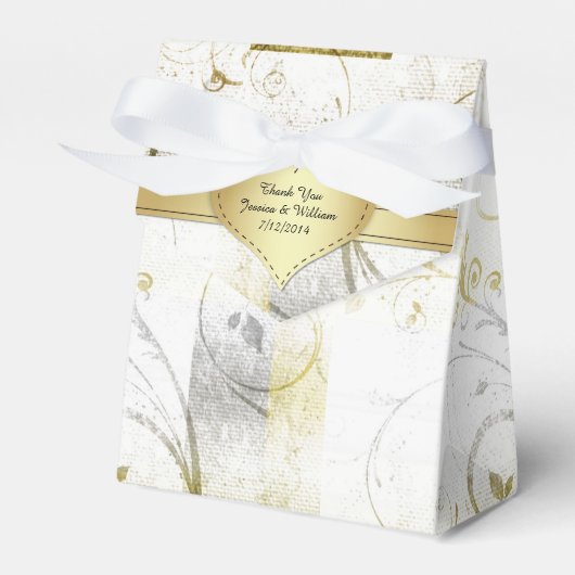 Elegante Wedding Paper Gastgeschenk Hochzeit Gesch Geschenkschachtel (Vorderseite)