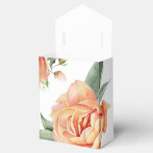 Elegante Wedding Peach Floral Custom Geschenkschachtel (Geöffnet)