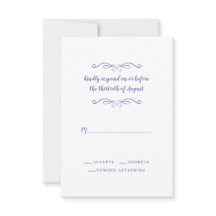 Elegante Wedding Periwinkle Classic Minimalistisch
