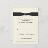 Elegante Wedding Response Card RSVP Karte (Vorne/Hinten)