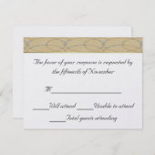 Elegante Wedding Response Card RSVP Karte (Vorne/Hinten)