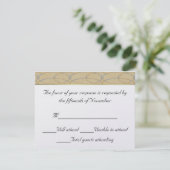 Elegante Wedding Response Card RSVP Karte (Stehend Vorderseite)