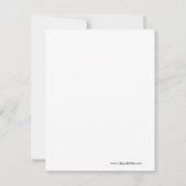 Elegante Wedding Response Card RSVP Karte (Rückseite)