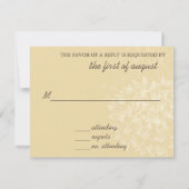 Elegante Wedding RSVP Card (Rückseite)