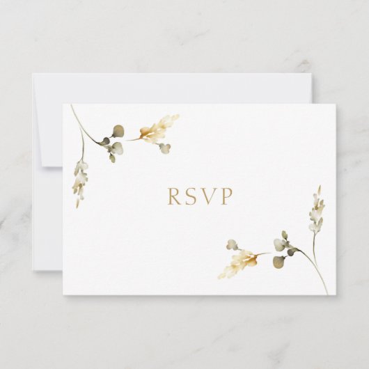 Elegante Wedding RSVP Card (Vorderseite)
