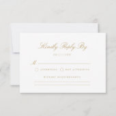 Elegante Wedding RSVP Card (Rückseite)