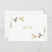 Elegante Wedding RSVP Card (Vorne/Hinten)
