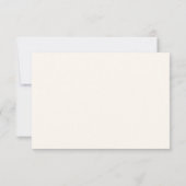 Elegante Wedding RSVP Card Karte (Rückseite)