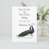Elegante Wedding Save the Date Card (Stehend Vorderseite)