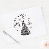 Elegante Wedding Sticker Bride machte Schmetterlin (Umschlag)