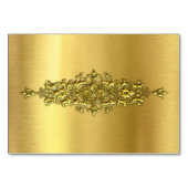 Elegante Wedding TableCards, Gold Tischnummer (Rückseite)