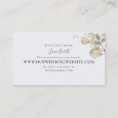 Elegante Wedding UAWG Online Light Blue Floral Begleitkarte (Vorderseite)