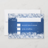 Elegante Wedding UAWG Party Sparkle RSVP Karte (Rückseite)