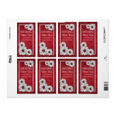 Elegante Wedding Wine Label Dahlia (Vorne)