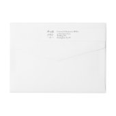 Elegante Wedding Wrap rund um das Adressetikett mi (Rückseite)