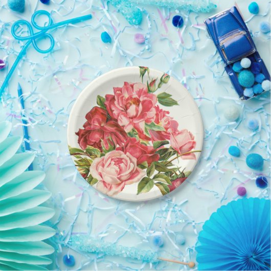 elegante Wegwerfplatte, BlumenPappteller Pappteller (Party)