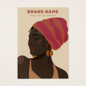 Elegante weibliche Schmuckkarte (Vorderseite)