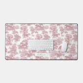 Elegante, weich rosa Pferde mit Namen Schreibtischunterlage (Tastatur & Maus)